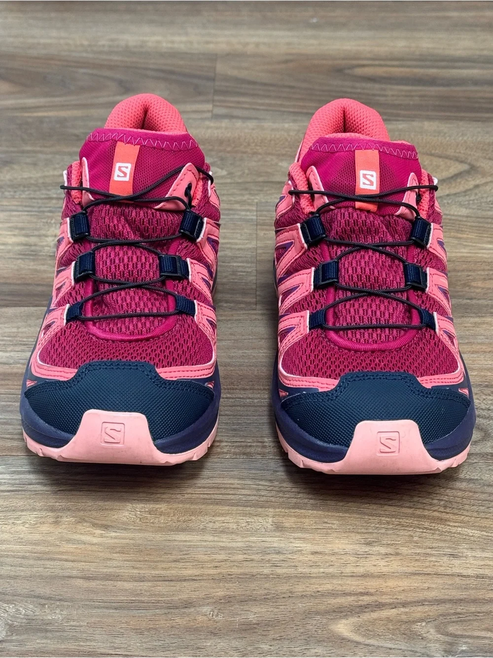 Salomon XA Pro Kids Trail Running Hiking Shoes Quicklace Pink Purple US 4